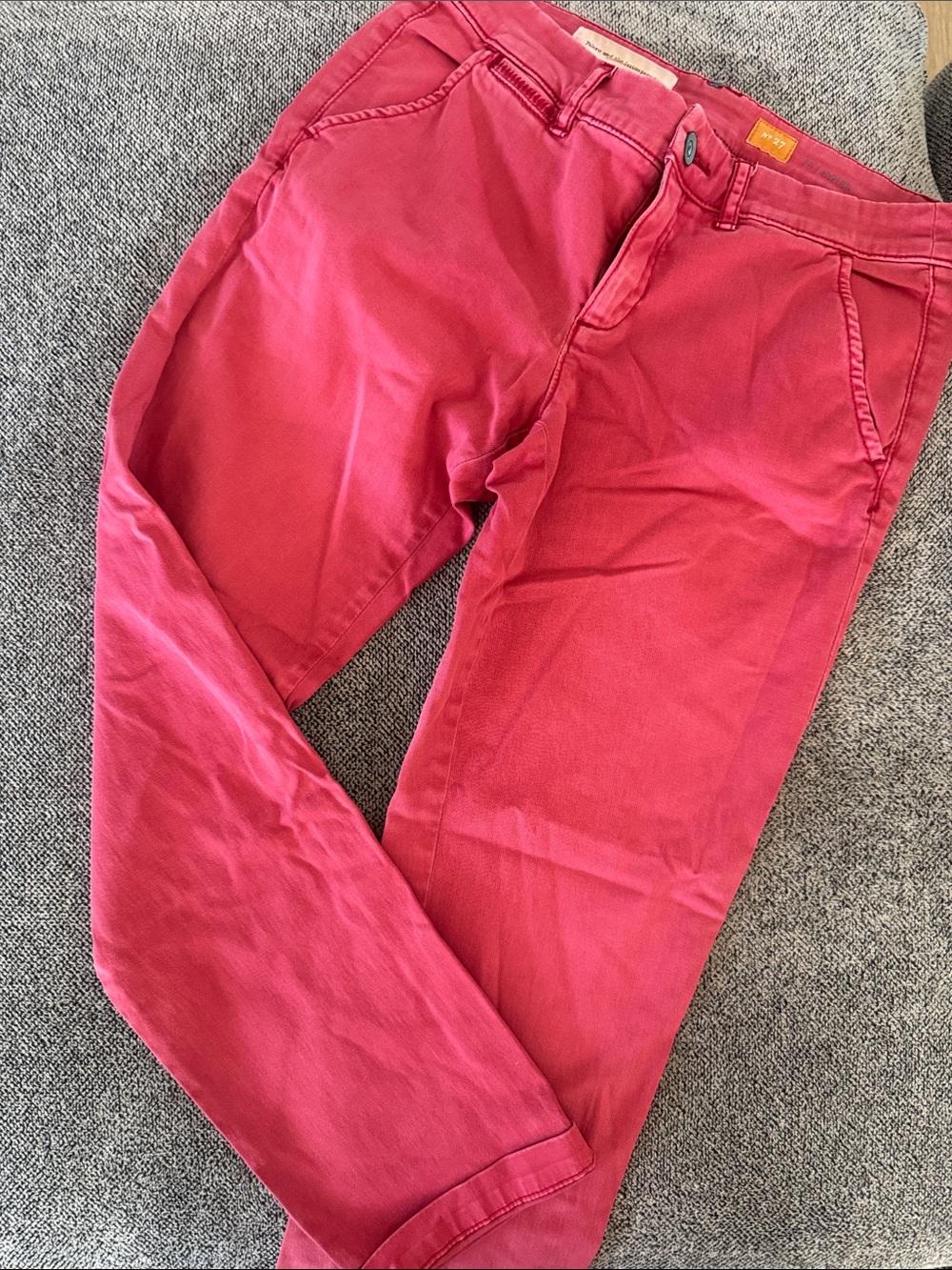 Pilcro Women’s Pink Slim Chinos